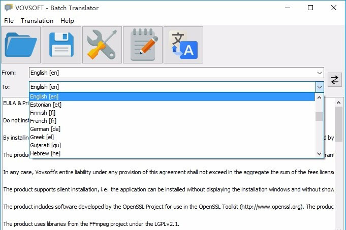 Vovsoft Batch Translator(批量翻译软件)