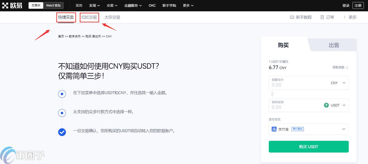 USDT怎么换人民币？欧易USDT换人民币教程