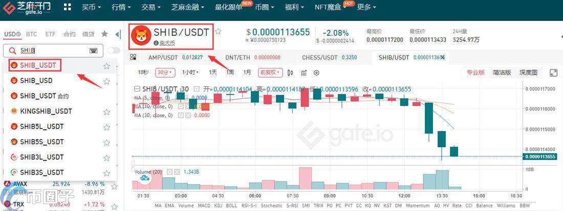 gate.io如何买柴犬币？Gate交易所买柴犬币教程