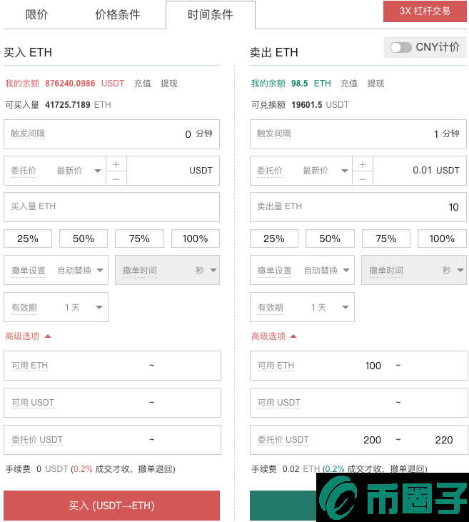 gate.io交易平台时间条件单如何设置？