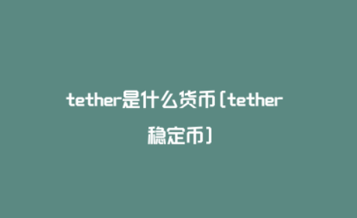 tether币是什么意思